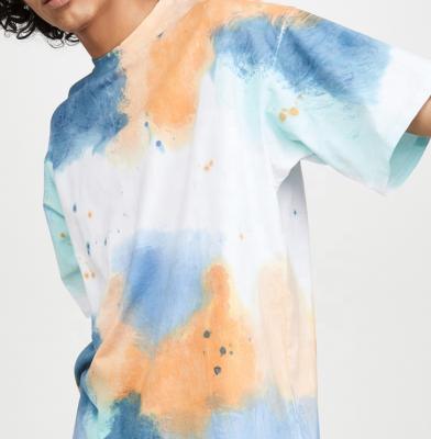 China Wholesale Custom 2020 Regular Sleeve Men's Regular 100% Cotton Sleeve Tie Dye Oversized T-Shirt for sale