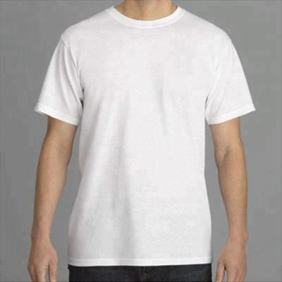 China 120gsm Polyester/Cotton Blank Quick Dry Promotion Breathable White T Shirts Made In China for sale