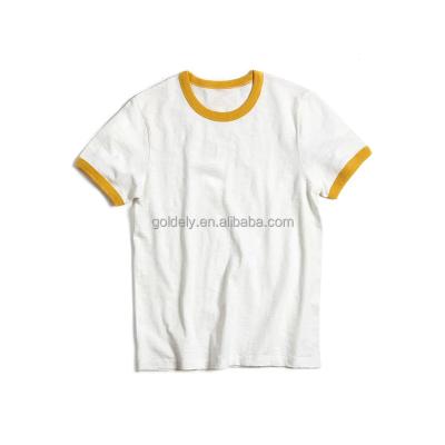 China Anti-pilling anti-pilling school uniform sportswear custom printed/embroidery logo ringer T-shirt for sale