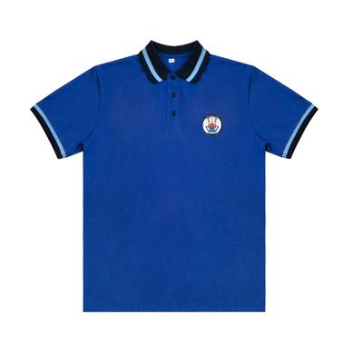 China OEM Staff Work Anti-Shrink Anti-Shrink Uniform With Embroidery Customized Logo Patch Pique Polo Shirt T-shirt for sale