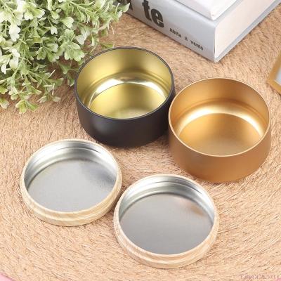 China Gift & Craft 6 Ounce 83*49 Mm Candle Tins Empty Candle Travel Tins Candle Jar With Lid for sale