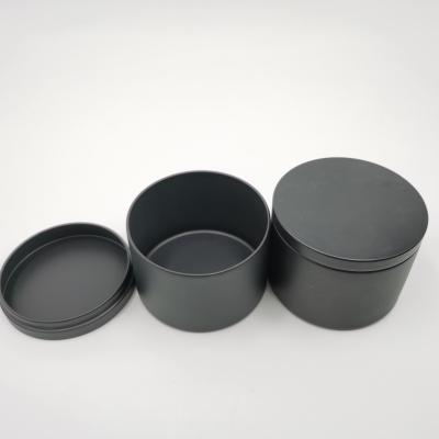 China Gift & Craft Wholesale 8oz 80*60mm Matte All Black Candle Jar Candle Container Ship Custom for sale