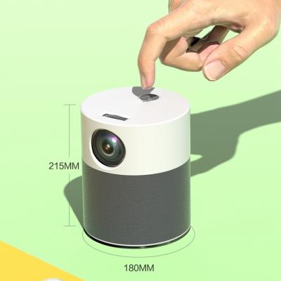 China Wireless Internet Ready TIVA M1 Android 9.0 1080P WiFi Mini Cute Portable Home Cinema Miracast LED Projector for sale