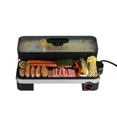 China Sustainable high quality aluminum design electric grill and soup pan for sale