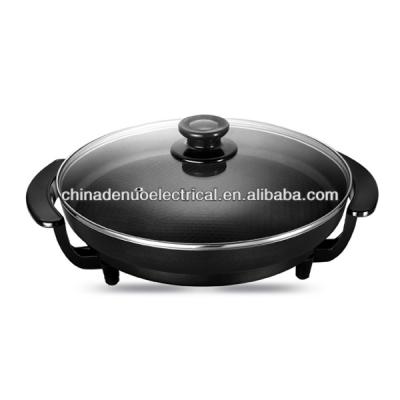 China Non Stick Auto-thermostat Control Aluminum Temperature Control Electric Wok for sale