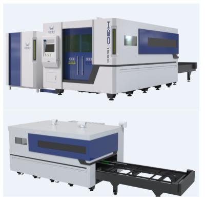 China Laser CUTTING 3000w Laser Cutter 5mm Stainless Steel Sheet Swap Deck Metal Cutting Machine for sale