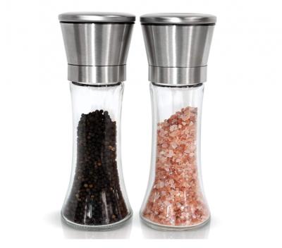 중국 Sustainable Premium 6 Ounce Stainless Steel Salt and Pepper Grinders Set For Kitchen Hot Sale Online 판매용