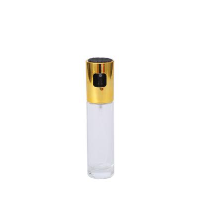 China Household Products 100ml Glass Bottle Clear Glass Material With Pump Sprayer Cooking Oil And Vinegar Dispenser On Sale for sale