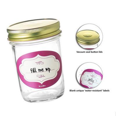 China Freshness Preservation 16oz Empty Mason Jars With 12sets Cylindrical Shape Storage Glass Jars For Food Jam In Kitchen Use en venta