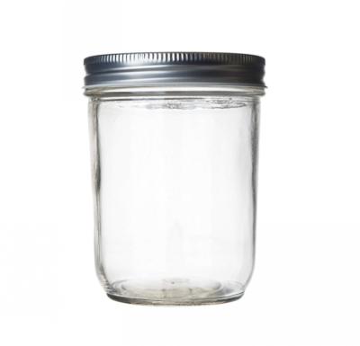 China 10oz 12oz Food Jam Jar Cookie Storage Glass Material Glass Jar With Screw Lid On Sale for sale