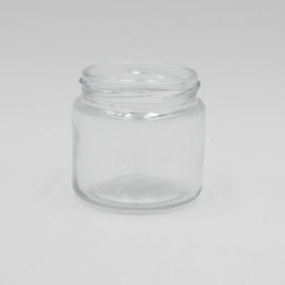 China Mini Reusable 5oz Food Storage Glass Jar Honey Canning Glass Jar With Screw Lid for sale