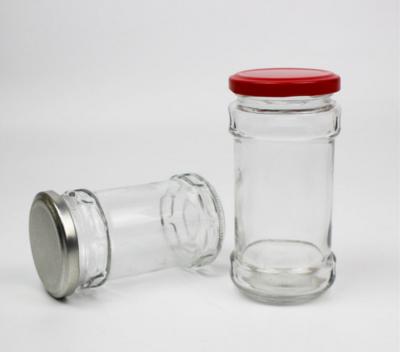 중국 280ml Food Metal Lids Screw On Jam Glass Jars Pickled Food Glass Jars With Wide Mouth On Sale 판매용