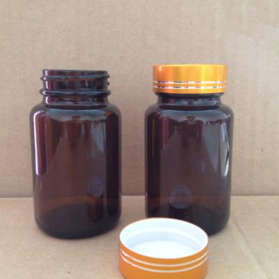 China Wholesale Wide Mouth Medicine Capsule Bottle 60ml 75ml Brown Glass Bottle Health Care Sealed Chemical Bottle for sale