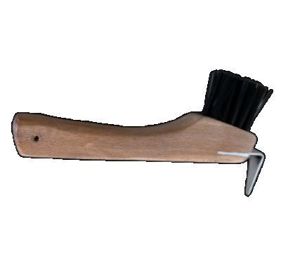 China Horse Hoof Cleaning Wooden Hoof Pick Brush for sale