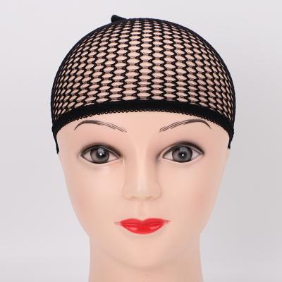 China Black Wig Cap Adjustable Airy Dome Wig Cap For Wig Elastic Band Mesh Hair Storing Net Cap Making Wig Hair Net Cap for sale