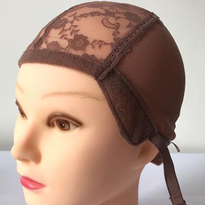 China Hair Extensions Wholesale Adjustable Wig Cap Custom Wig Caps Adjustable Net Stretch With Elastic Straps Wig Weave Cap for sale