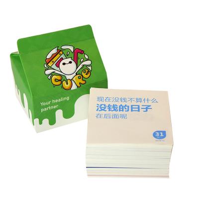 China Excellent Quality Healing Materials Low Price Recycled Gift Paper Packaging Calendar / Notepad Box for sale