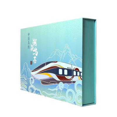 China Recycled materials personalized eco custom logo printed hard rigid cardboard gift box drawer luxury paper box for sale