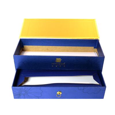 China Recycled Materials Wholesale Custom Fancy Rigid Sliding Out Drawer Logo Box Gift Box for sale