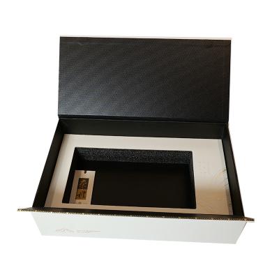 China Recycled Materials Logo Design Printed Custom Recyclable Packaging Cardboard White High End Tea Gift Box for sale