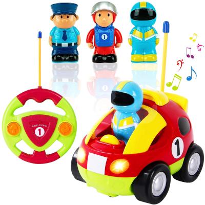 China RC Hobby Rc Cars Electric Rc Cartoon Racing Drift Car With Radio Control Toys With Music And Lights For Baby Toddlers Kids for sale