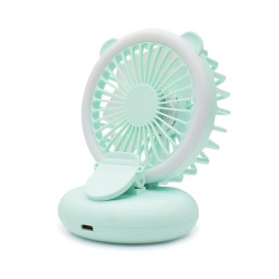 China Portable Rechargeable LED Light USB LED Pocket Small Fan for sale