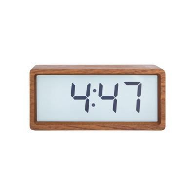 China REAL LED ALARM CLOCK WOODEN TABLE calendars for sale