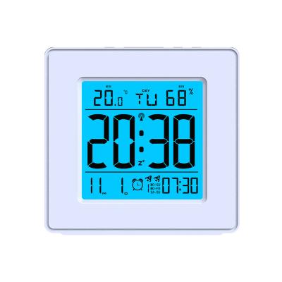 China Sizes 2019 New Look Single Double Alarm Digital Clock With Temperature Humidity for sale