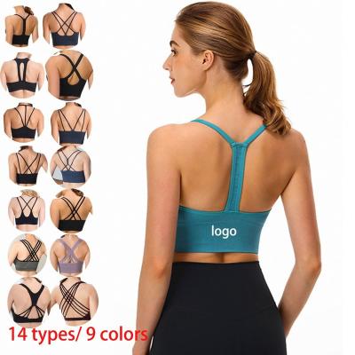 China Nice Workout Breathable Sports Back Underwear Large Sports Yoga Fitness Yoga Gym Top Bra Shockproof Running Bra for sale