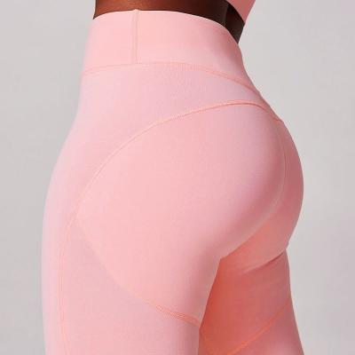 China 2020 Antibacterial Wholesale Sports Set High Waisted Workout Leggings Women Fitness Yoga Pants Gaiters for sale