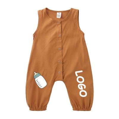 China One-Sies Kid Sleepers Girls One-Sies Baby Jumpsuit Boys Girls Rompers Small Clothes Sleeveless Sweatshirt Kids Vest Jumpsuit for sale