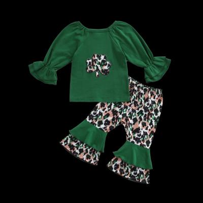 China 2022 Formal New Arrive Best Selling Children Patrick's Day Girl Sets St.Pattys Children's Day Hoodies Set for sale