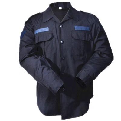 China Rip-stop Black Color Rib-stop BDU Woodland Army Police Military Uniforms for sale