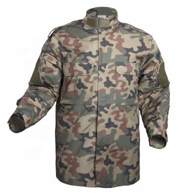 China BDU NC50/50 Breathable Green Military Army Dress Training Poland Camouflage Uniform for sale