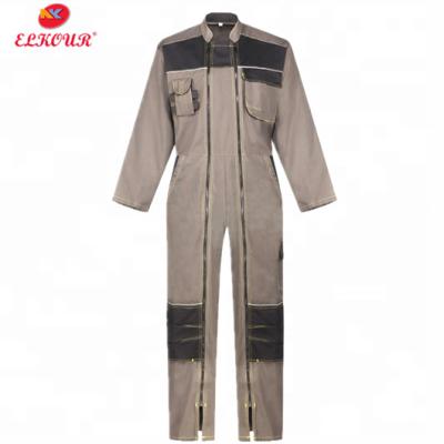 China One-Piece Work Uniform Color Matching Work/Safety Double Zipper Worker Coveralls Clothing Protective Uniform for sale