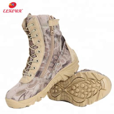 China Python Military Outdoor Camouflage Boots Combat Boots Tactical Waterproof Breathable Shoes for sale