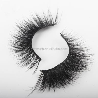 China Chinese Private Label Mink Eyelashes False Mink Lashes From 3D Synthetic Hair Supplier for sale