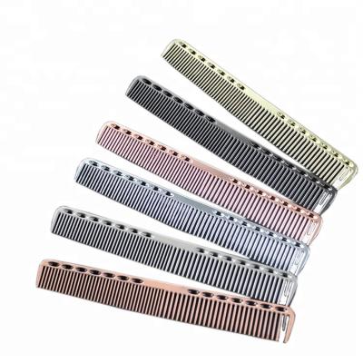 China Wholesale Barber Professional Aluminum Hair Cutting Durable And Heat Resistant Comb for sale