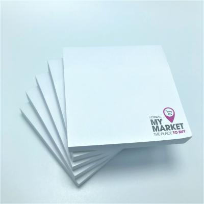 China Self Adhesive Yes Customized 3x3 Sticky Notes With Printing Logo for sale