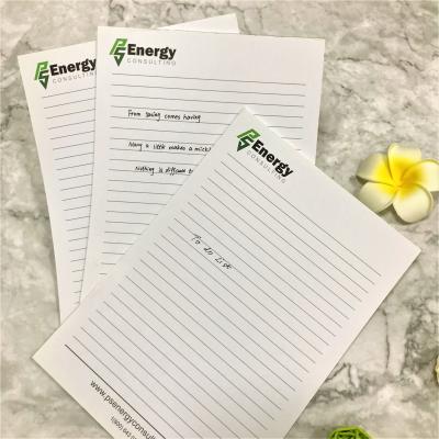 China A5 Notepad With Logo , Cheap Custom Loose Leaf Sticky Notepad For Promotional Gifts for sale