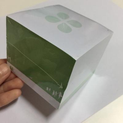 China Factory Customized Self Adhesive Bulk Paper Cube Notes / Sticky Notes / Notepad Cube Brick for sale