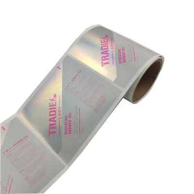 China Waterproof Vinyl Custom Waterproof Skincare Roll Cosmetic Sticker Label Printing for sale