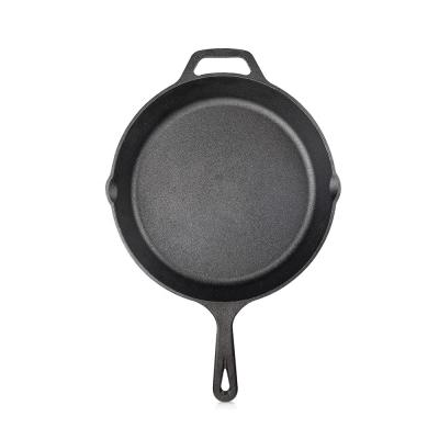 China Sustainable Pre-Seasoned Cast Iron Skillet - Round Cast Iron Skillet, Grill Pan For Cooker Oven Grill for sale