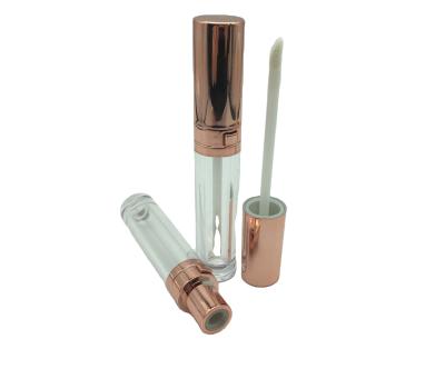 China 2021 new waterproof pink empty gold lip gloss tube/lip gloss wand container tubes for sale