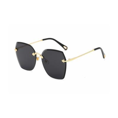 China Rimless Sunglasses Logo Polarized Sunglasses Custom Made Wholesale High Quality for sale