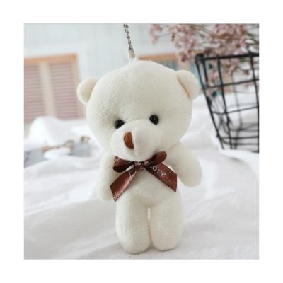 China Wholesale Kids Gift Spot Can Be Customized Mini Plush Dress Teddy Bear Decoration Outer Packing Key Chain for sale