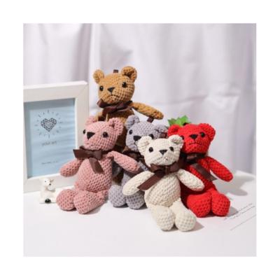 China Bags Wholesale Customizable Outer Packing Children's Birthday Gift Plush Teddy Bear Toy Pendant for sale