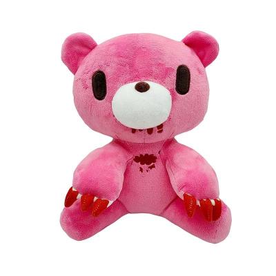 China Fasion 2022Plush Rose Alert Dark Bear Toy Soft Stuffed Plush Doll Animal Bloody Bear for sale