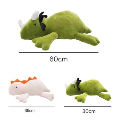 China Custom Cute Plush Dino Dinosaur Weighted Plush Fun 30cm/60cm Weighted Plush Dinosaur Tile Squishy for sale