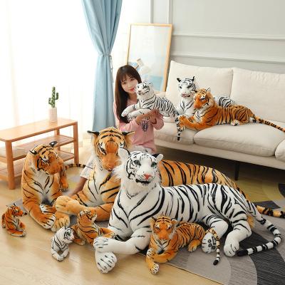 China Realistic Gift / Home Furnishings OEM Toys Tiger Toy Custom Plush Stuffed Tiger Soft Animal Toy for sale